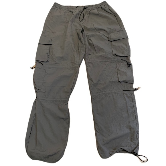Garage Gray Nylon Parachute Cargo Pants - Size XL - Picture 1 of 8